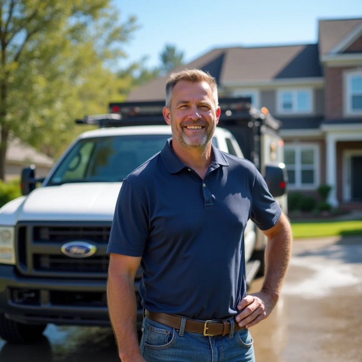 Brian Griffin, owner-operator of Redeemed Pro Wash, in Gibsonville, NC